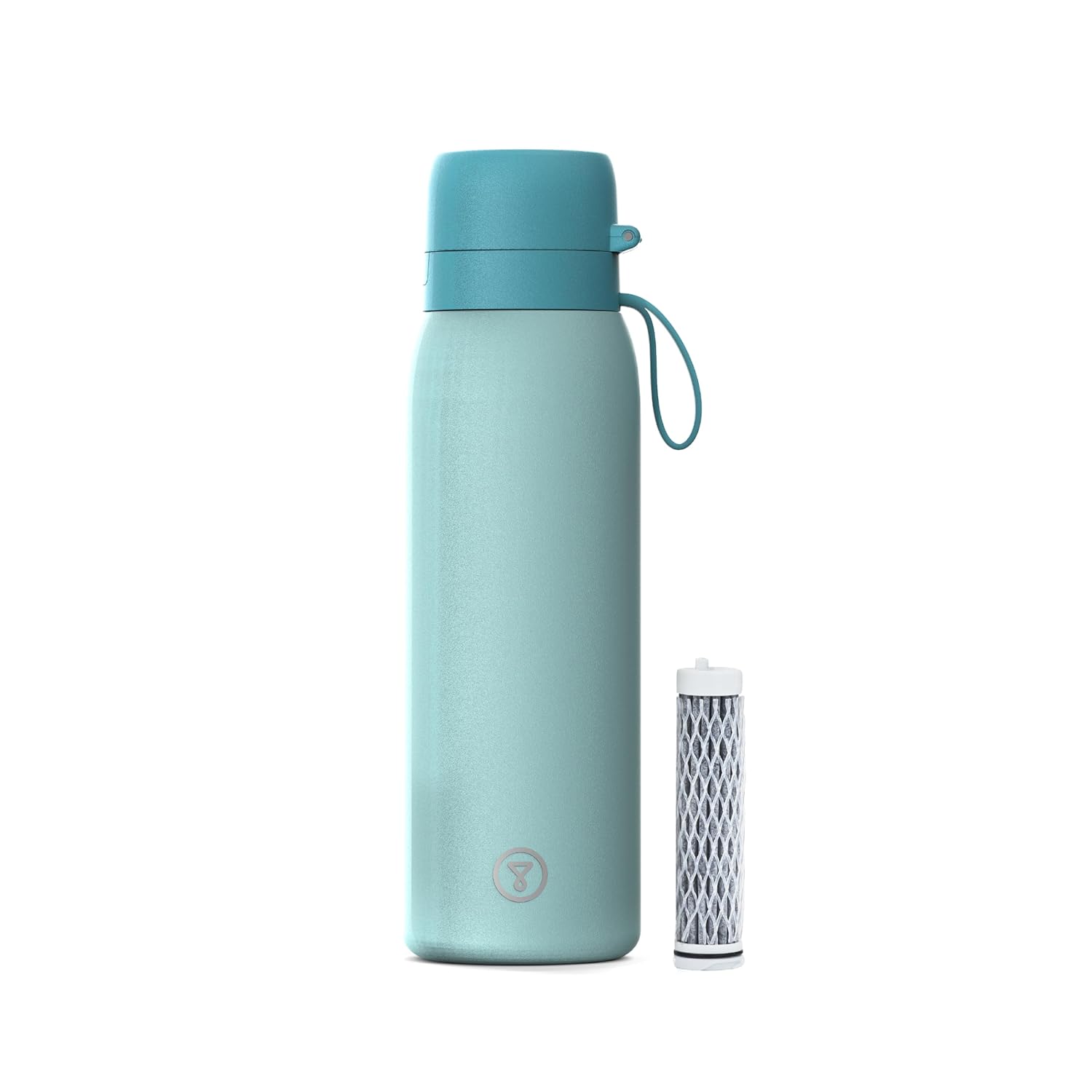 Tappwater BottlePro Adventure - Stainless Steel Water Bottle with Filter for Travel and Sports, filters 100+ unwanted substances. Non-drinking water purifier. Reusable 25oz BPA-free Bottle (Green)