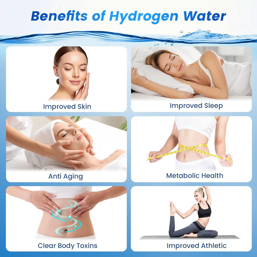 5000PPB Hydrogen Water Bottle, 3 in 1 Hydrogen Water Bottle Generator with SPE/PEM Electrolysis Technology Hydrogen Water Ionizer Machine for Home, Office/Pink